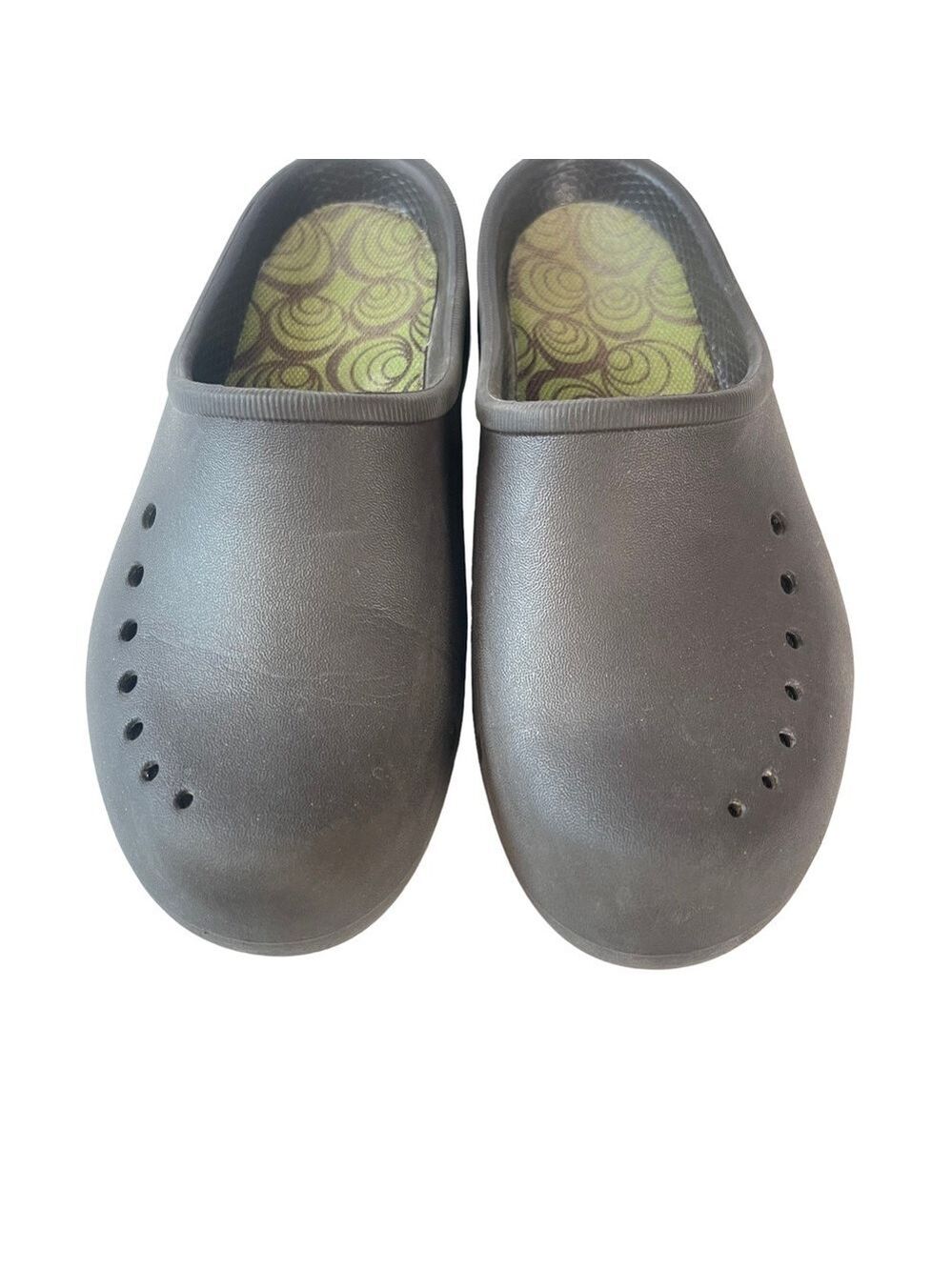 Crocs Tully Brown Clogs Mules Slip On Comfort Lightweight Size 5